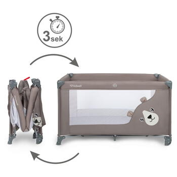Складная кроватка BLISSY BASIC sand beige