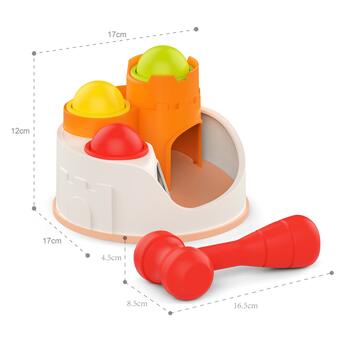 WOOPIE Punch Lock Balls Hammer — развивающая игрушка для детей от 12 месяцев.