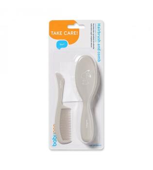 Щетка натуральная SUPER SOFT +расческа 568/03 grey