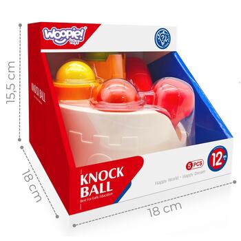 WOOPIE Punch Lock Balls Hammer — развивающая игрушка для детей от 12 месяцев.