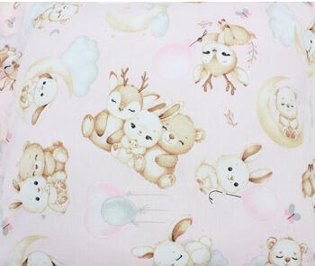 Пеленка фланелевая DEER&Rabbit pink  70x80 cm (4319)