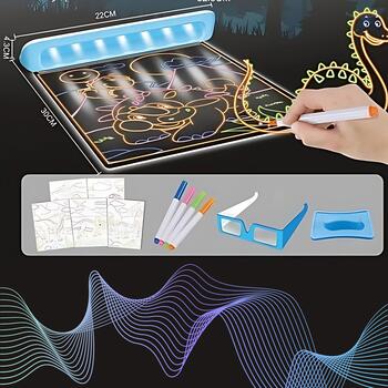 Magic 3D LED zīmēšanas tāfele 53354
