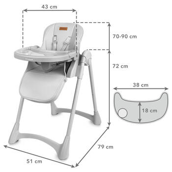 Стульчик FORTO grey