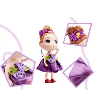 Leļļu komplekts:3 meitenes+1 puika (12 cm) 6361