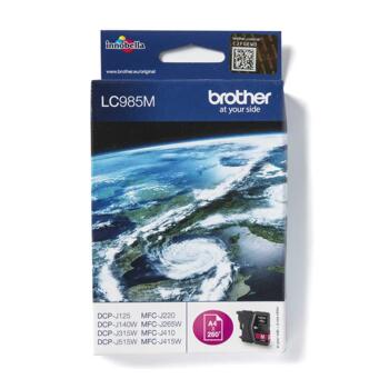 LC-985M sarkana tintes kasete 260 lapām (4,8ml) (DCPJ125/J140/J315/515/MFC410) (LC985M)