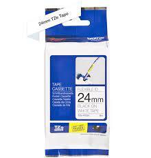 TZe-FX251 uzl.lente Flexible melns uz balta, 24mm (TZEFX251)