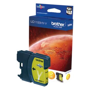 LC-1100HYY dzeltena tintes kasete 750 lapām (10,1ml) (DCP6690CW,MFC6490CW) (LC1100HYY)