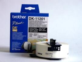 DK-11201 Standarta adrešu uzlīmes, 29 x 90mm, 400gab/rullī, Brother (DK11201)
