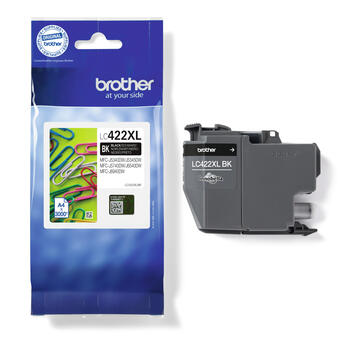 LC-422XLBK Melnās tintes kasete 3000lpp (MFC-J5340/5740/6540/6940) (LC422XLBK)