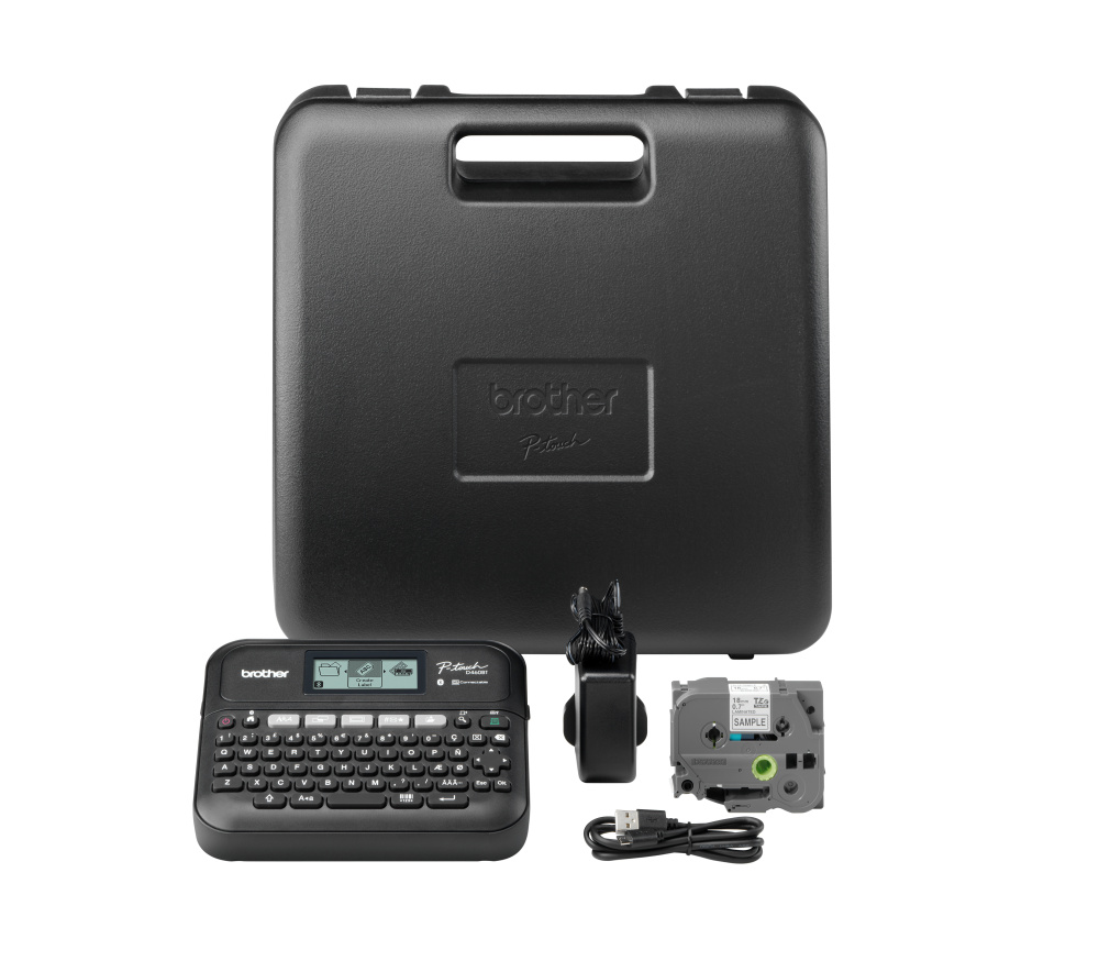 PT-D460BTVP Brother portatīvs uzlīmju printeris (USB,3.5-18mm,ar koferi un adapteri, PC savienojams) (PTD460BTVPZW1)