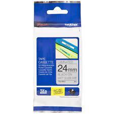 TZe-M951 uzlīmju lente metāla - melns uz matētu sudrabu, 24mm (TZEM951)