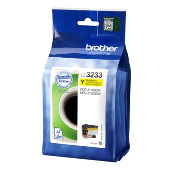 LC-3233Y Dzeltena tintes kasete  1 500lpp (DCP-J1100DW/MFC-J1300DW) (LC3233Y)
