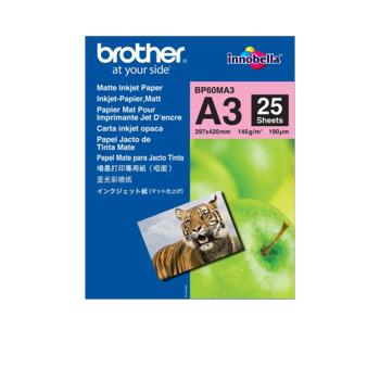 BP-60MA3 Matt A3 Brother papīrs 145g/m2, 25 loksnes (BP60MA3)