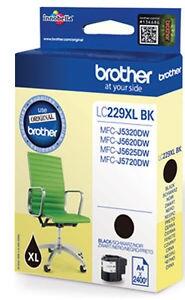 LC-229XLBK Melnās tintes kasete, 2400 lapām ( MFC-J5320/J5620/J5720) (LC229XLBK)