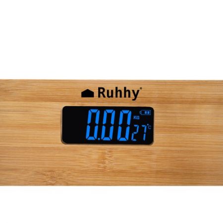 Напольные весы из бамбука до 180 кг (P22522)
