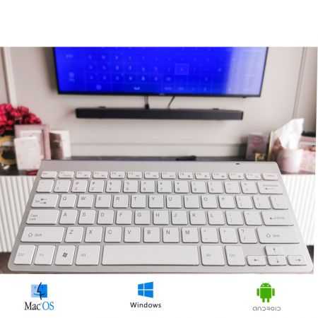 Беспроводная клавиатура Smart TV серебряная (5112_1)