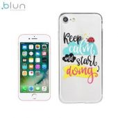 Blun ART Супер тонкий TPU  задний чехол-крышка с картинкой для Apple iPhone 7 / 8 / iPhone SE (2020) Keep calm (BL-ART-IPH7-KC)