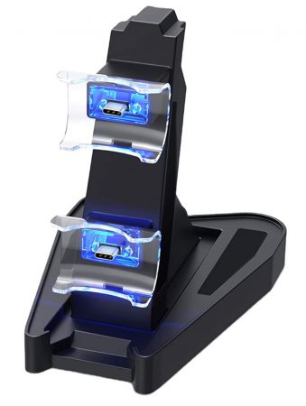 Докстанция для зарядки 2 геймпадов PS5 черная (PAK286C)