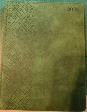 Plānotājs TRADITIONAL 2027, PU, A4, nedēļa,, zaļa krāsa(Baltic) (100-09665)