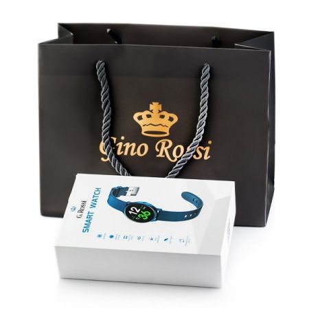 Gino Rossi Smartwatch G.RSWSF1-1A1-1 black + дополнительный БРАСЛЕТ (zg309e)
