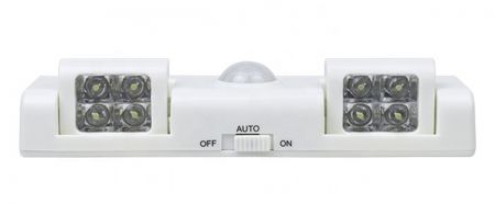 LED лампа с датчиком движения 8 LED белая (PZD26A)