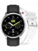 Gino Rossi Smartwatch G.RSWSF1-3C1-1 silver/black + дополнительный БРАСЛЕТ (zg309a)