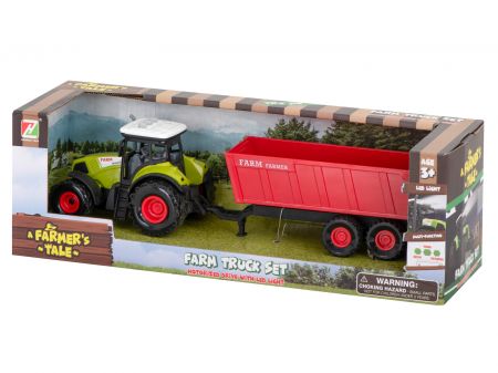Traktors ar LED piekabi + skaņas efekti (5909)