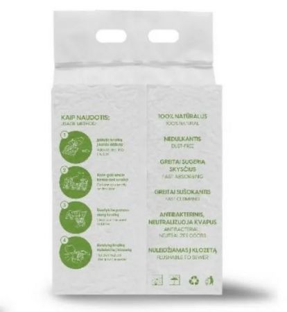 BelCat Tofu Clumping Cat Litter Green tea натуральный гранулированный наполнитель с легким ароматом зеленого чая 6л (6972229785027)