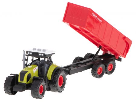 Traktors ar LED piekabi + skaņas efekti (5909)