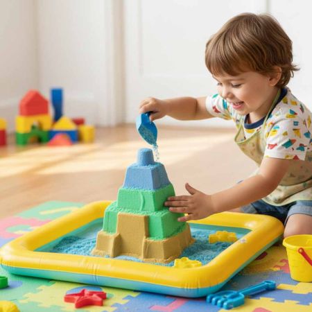 RoGer Надувная Игровая Песочница для Кинетического Песка 56×40см (5901779369372)