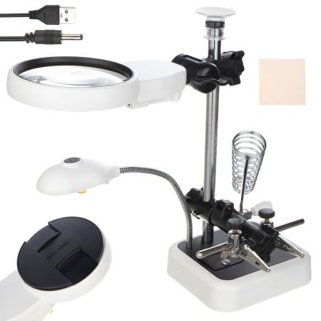 Manipulators Trešā roka (Statīvs ar palielināmo stiklu) (P09161)