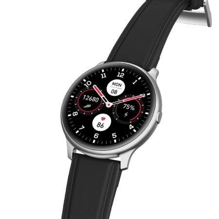 Gino Rossi Smartwatch G.RSWSF1-3C1-1 silver/black + дополнительный БРАСЛЕТ (zg309a)