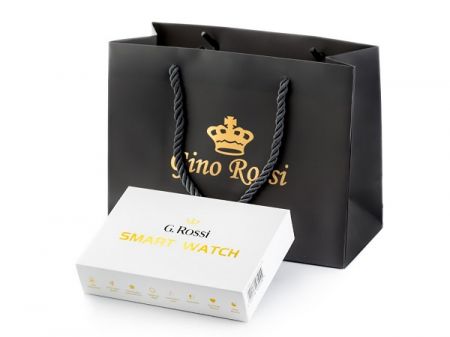 Gino Rossi Smartwatch SW017-6 r.gold/black (SG011F)