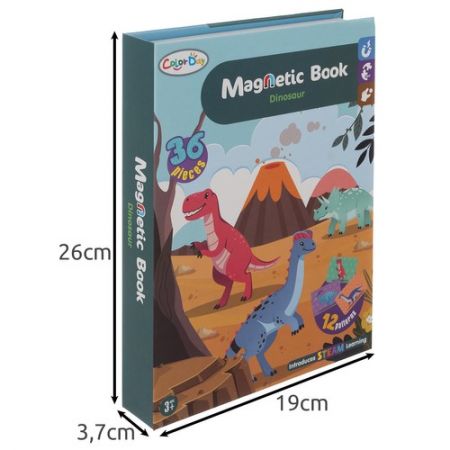Магнитная книга Динозавры 42 эл. (P24730)