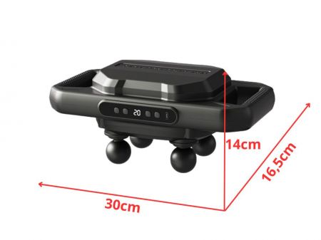 Ķermeņa masāžas aparāts 4 galvas 20 stipruma līmeņi USB (P24617)