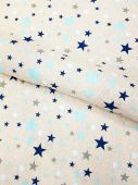 Простынь blue beige STARS (3591)