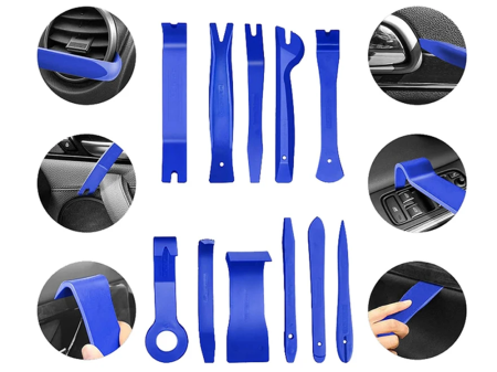 Auto apšuvumu noņemšanas instrumentu komplekts 11 gb. (P11399) zils