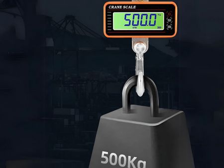 Весы для крюка крана 500 кг LCD с пультом (P17146)