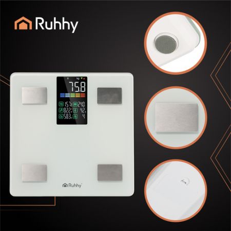 Весы для ванной Smart Bluetooth аналитические белые (P20676)