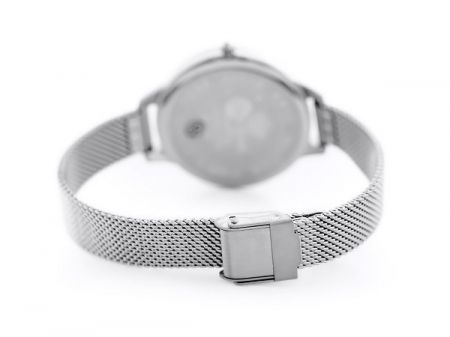Gino Rossi Sieviešu rokas pulkstenis 11312B-1C1 (ZG813B) + BOX melna/sudraba
