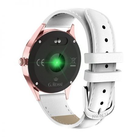 Gino Rossi Smartwatch SW017-5 r.gold/white (SG011E)