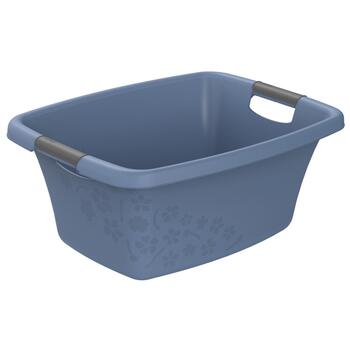 Rotho Bļoda 25L kvadrāta Flowers, zila (7610859234698)
