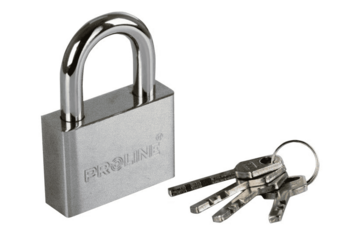 PROLINE Piekaramā slēdzene Proline 40mm 4 atslēgas (5903755248404)