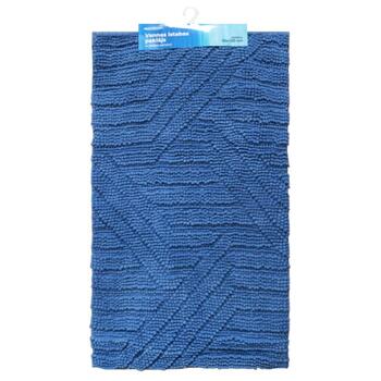 Baltic Aqua Vannas istabas paklājiņš 70x120cm Square, zils (4750959154243)