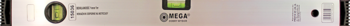 MEGA Līmeņrādis Mega  800mm 2 indik. 1mm/m (5903755150387)