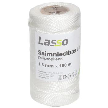 Lasso Aukla saimniecības 1.5mm 100m polipropilēna (4750959140673)