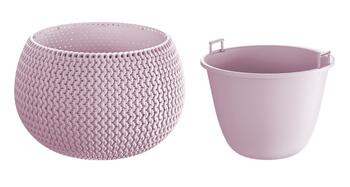 Prosperplast Puķu pods Splofy Bowl 16x24cm, g.lillā (5905197268330)