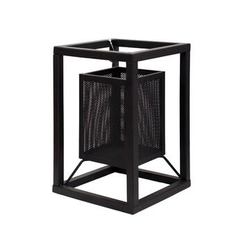 ArtFlow Laterna metāla Livio 16x16x25cm, melna (4750959130407)