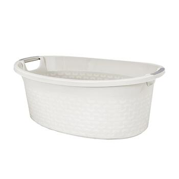 Branq Bļoda ovāla Cotton 40L, balta (5901098144018)