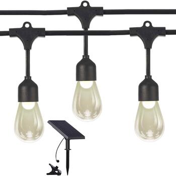 ArtFlow Dekor. lampu virtene solārā, G4x12, 0.5W, ar taimeri, 8.4m gara (4750959140475)